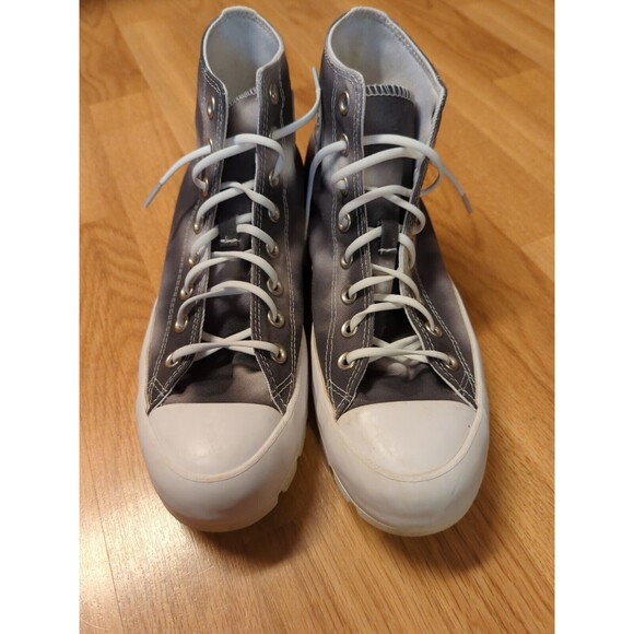 Converse Chuck Taylor All Star Lugged Womens 10 High Tie Dye Dark Gray White - Picture 2 of 9